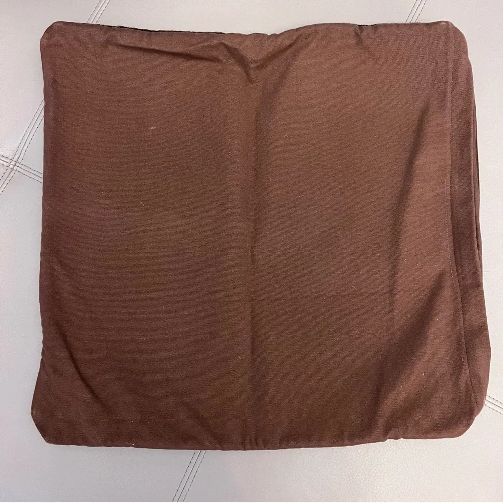 C13 Ethan‎ Allen 2 Pillow Wool Covers Cream Brown
